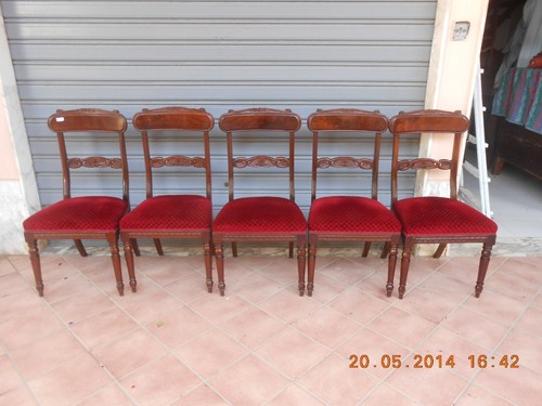 Antico set 6 sedie - ⚜️,
