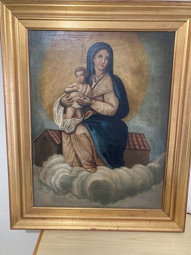 Vecchio dipinto tela - dipinto, su