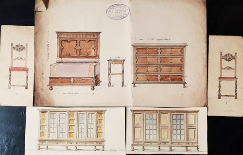 Cinque bozzetti emilio - bozzetti,