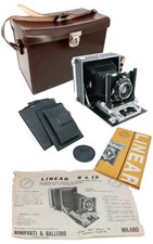 Linear Boniforti & Ballerio italian camera 9x12cm 4x5" made in Italy poor Linhof