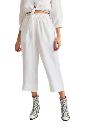 Pantaloni lino brixton luna - lino,