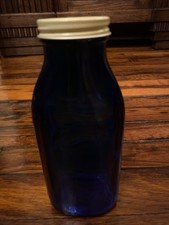 Bottiglia vintage 12 oz blu