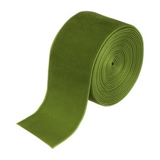1.5"x3yd Green Velvet Ribbon