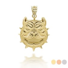 Ciondolo testa di cane Pitbull