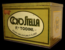 Antica Rara Scatola Latta Espositore CONO STELLA Fratelli Todini - Roma Anni '30