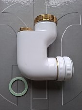 F.LLI FRATTINI Sifone Fuori Colonna Bianco per Lavabo e Bidet 1″ 1/4