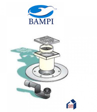 SIFONE PILETTA POZZETTO DOCCIA PAVIMENTO GRIGLIA INOX scarico 40 50 BAMPI ITALY