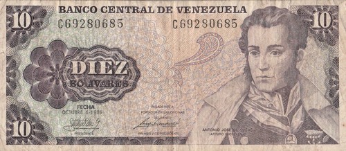 Venezuela banconota - banconota, 10