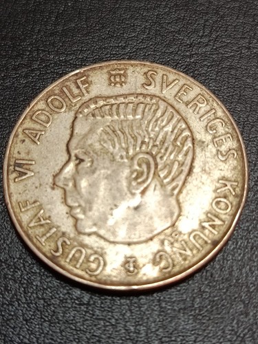 Moneda suecia 1955 plata - moneda, 5