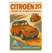 Poster in metallo per auto