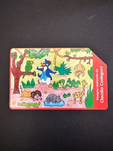 Scheda telefonica kinder - scheda,