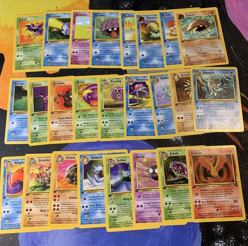 Pokemon fossil set 1ª - pokemon,