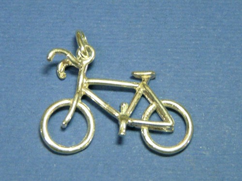 Bicicletta ciondolo argento - ciondolo,