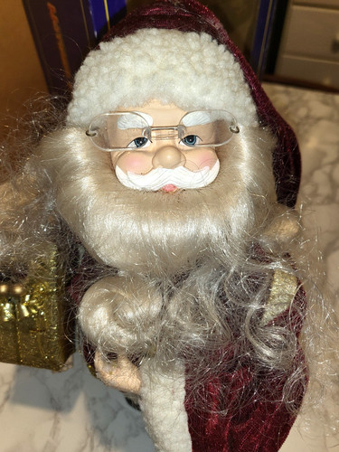 Vecchio babbo natale con - vecchio,
