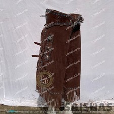 "Premium Western Leather Chaps