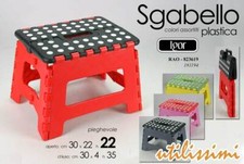 Sgabello pieghevole plastica