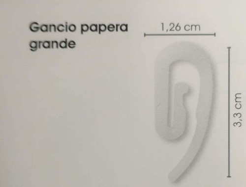 Ganci per tenda papera grande - ganci,