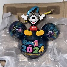 2024 Walt Disney World 4 parchi icona Topolino sfera vetro orecchie ornamento