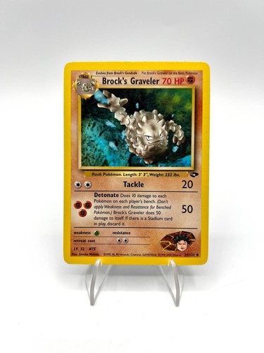 Carta pokemon brock graveler - pokemon,