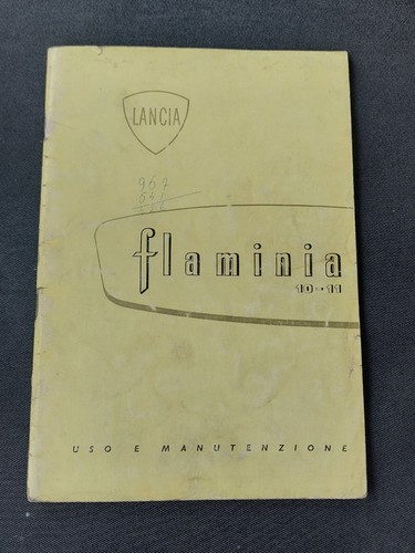 Lancia flaminia libretto - flaminia, uso