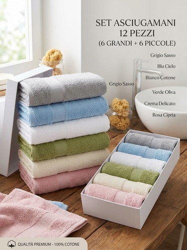 Set asciugamani gabel - set, pezzi
