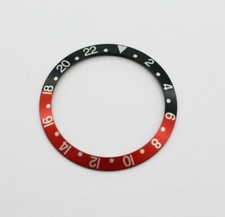 Lunetta lunetta intarsiata nero-rosso compatibile con Rolex GMT Master 16700 16710 16760
