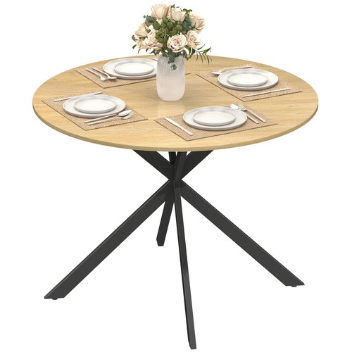 Homcom tavolo rotondo - rotondo, da