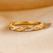 Anello a fascia in oro 14 kt