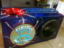 SUBWOOFER 15" LEV 4 DC AUDIO 38 CM - 2000 watt con BOX aereografato e illuminato