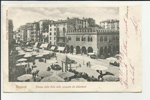 Antica cartolina verona 1902 - cartolina,