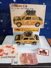 FIAT 128 RALLY EAST AFRICAN SAFARI POLISTIL POLITOYS  1:25 VINTAGE MADE IN ITALY