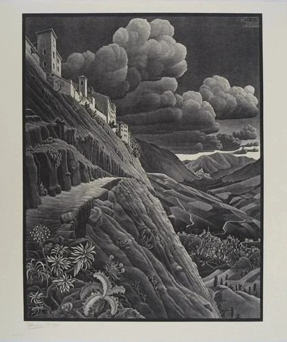 Escher paesaggio - m.c.,