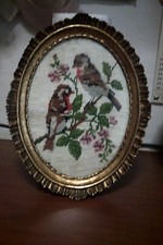 old oval wooden frame with