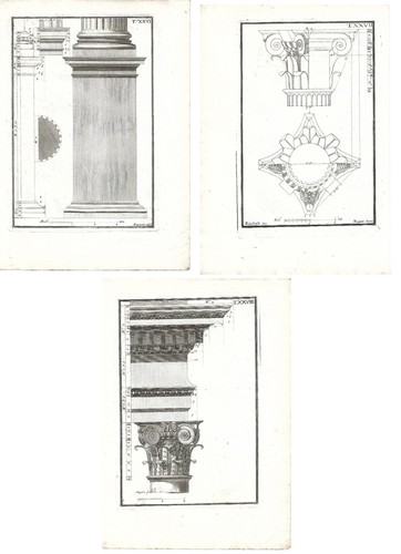 Stampe antiche architettura - antiche,
