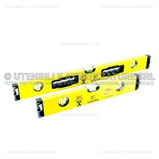 LIVELLA PROFESSIONALE IN ALLUMINIO BOLLE CON 3 FIALE PRECISIONE 0,5 mm/m per EDI