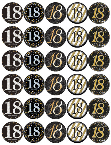 30x topper per cupcake - per,