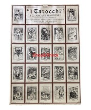 TAROCCHI 22 ARCANI MAGGIORI Manifesto Poster Originale Mostra Ascoli Piceno 1987