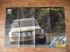 POSTER ANNO 1979 - OPEL ASCONA 2.0 SR GR. 2 RALLY e MAURIZIO VERINI/RUDY