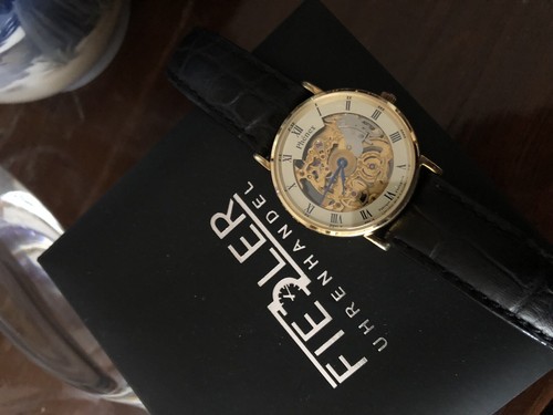 Orologio svizzero scheletrato - orologio,