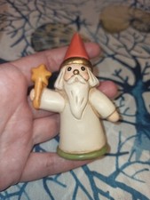 Thun raro Vintage mago gnomo bacchetta magica gialla cappello Arancio balocchi 