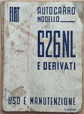 FIAT AUTOCARRO 626 NL e derivati-Libretto originale Uso e Manutenzione-1944-
