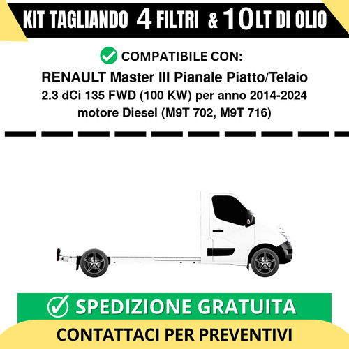 Tagliando per renault master - per,