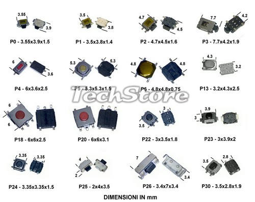 Kit micro mini pulsanti - micro,