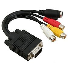2X VGA a S-Video 3 RCA AV TV