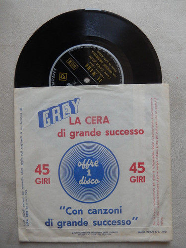 Disco pubblicitario cera - disco, 45