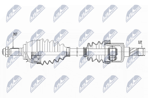 Albero motore nty npw - motore,
