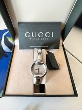 Gucci Orologio Rigido Donna 1400L 15MM Acciaio Quarzo come Nuovo  Argento