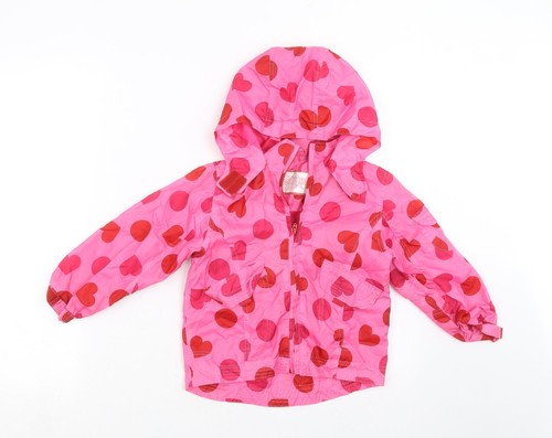 Giacca impermeabile rosa