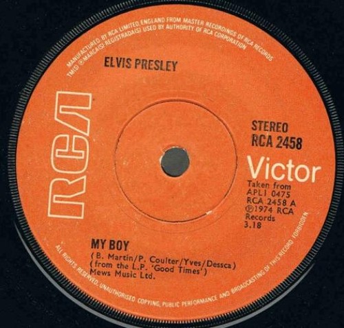 Elvis presley boy - presley, (7")