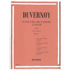 Duvernoy Scuola del meccanismo 15 Studi op. 120 Ed Ricordi